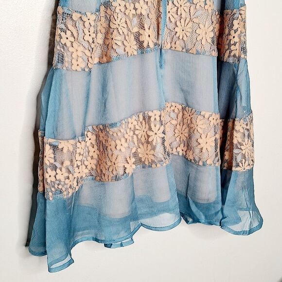 Foxiedox Anthro Lace Chiffon Dress Small NWTS - Picture 8 of 8